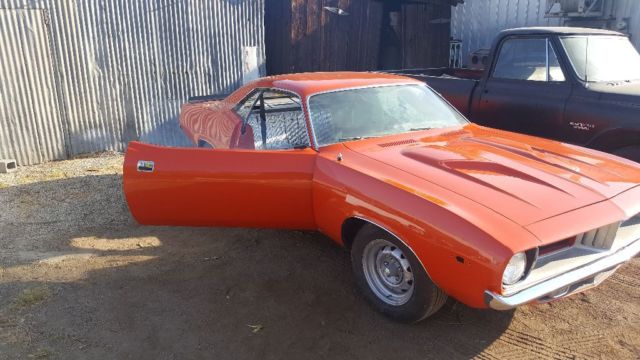 1972 Red Plymouth Barracuda Coupe
