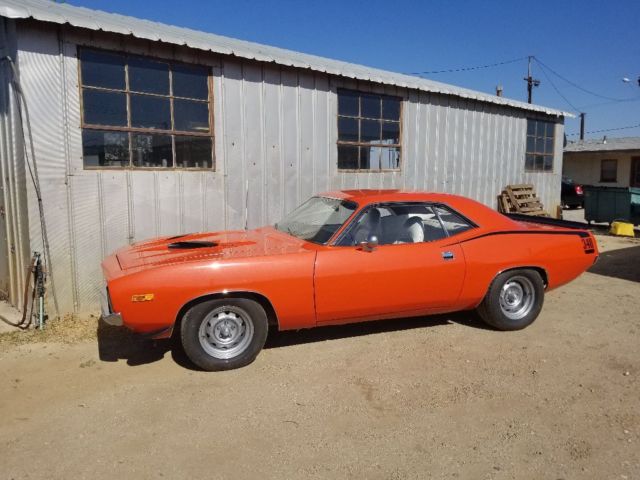 1972 Red Plymouth Barracuda Coupe
