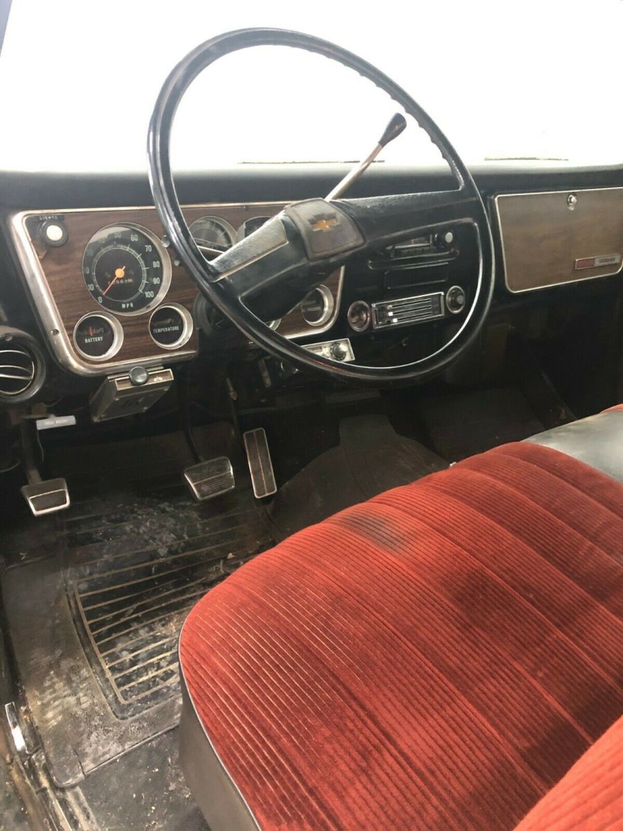 1972 Black Chevrolet C-10