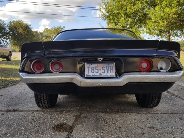 1972 Black Chevrolet Camaro Coupe