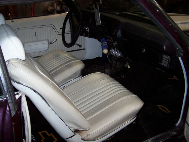 1972 maroon Chevrolet Chevelle Convertible