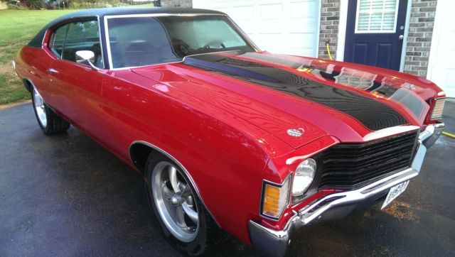 1972 Red Chevrolet Chevelle Coupe
