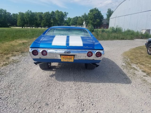 1972 Blue Chevrolet Chevelle Coupe