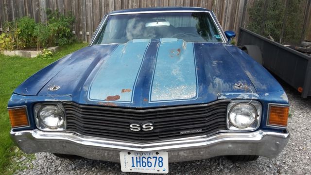 1972 Blue Chevrolet Chevelle