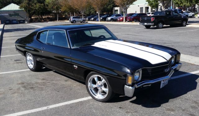1972 Black Chevrolet Chevelle Coupe