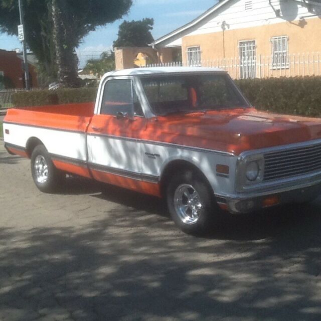 1972 Orange Chevrolet C-10 Standard 2 door cab