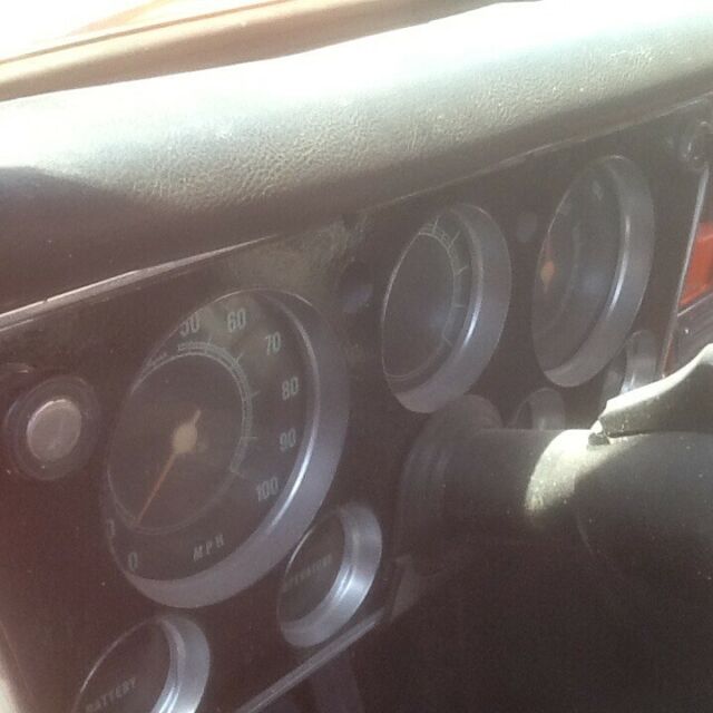 1972 Orange Chevrolet C-10 Standard 2 door cab