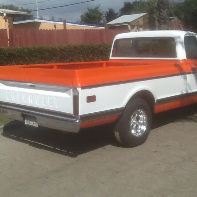 1972 Orange Chevrolet C-10 Standard 2 door cab