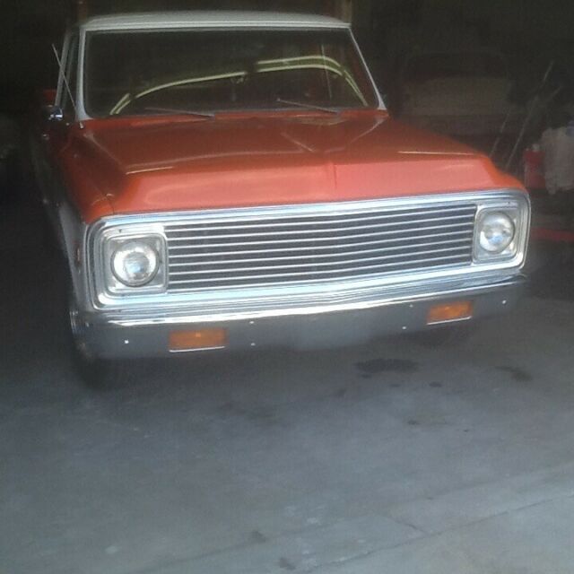 1972 Orange Chevrolet C-10 Standard 2 door cab