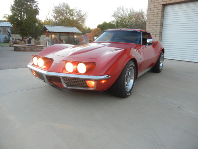 1972 Red Chevrolet Corvette Coupe