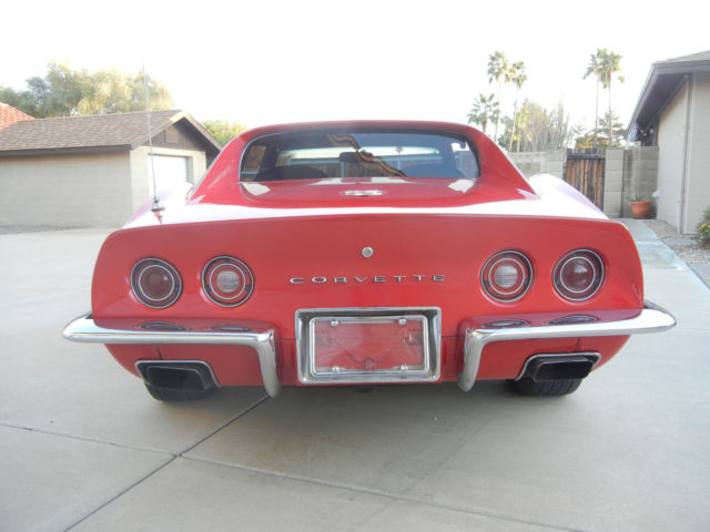 1972 Red Chevrolet Corvette Coupe