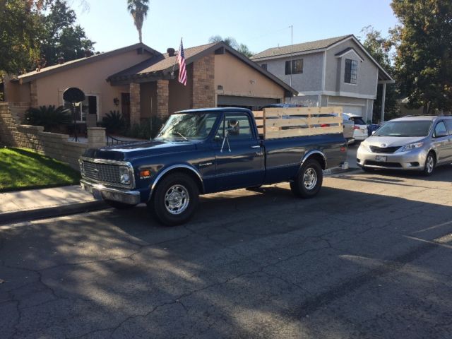 1972 Blue Chevrolet C-10 Long Bed