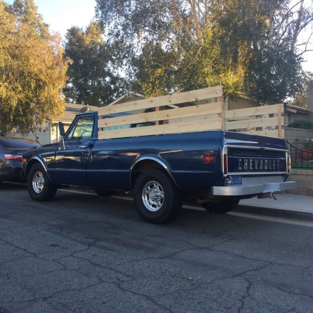 1972 Blue Chevrolet C-10 Long Bed