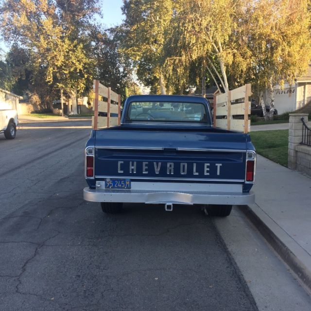 1972 Blue Chevrolet C-10 Long Bed