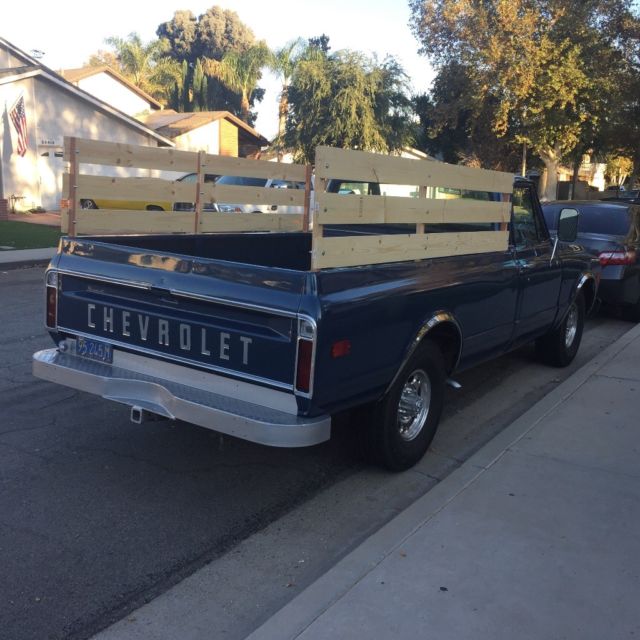 1972 Blue Chevrolet C-10 Long Bed