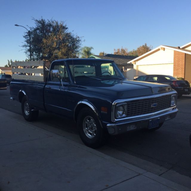 1972 Blue Chevrolet C-10 Long Bed