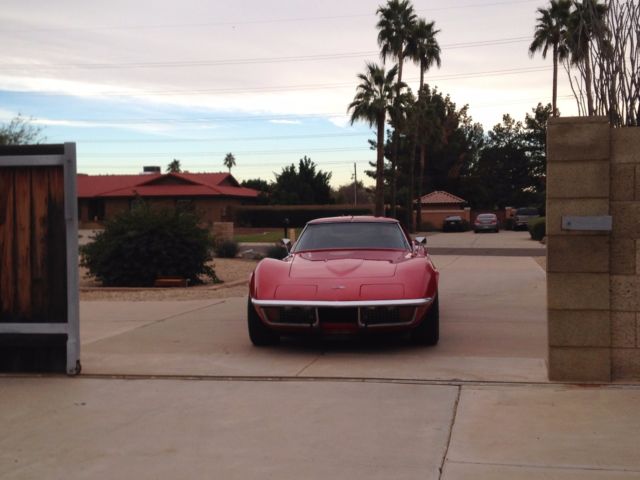 1972 Red Chevrolet Corvette