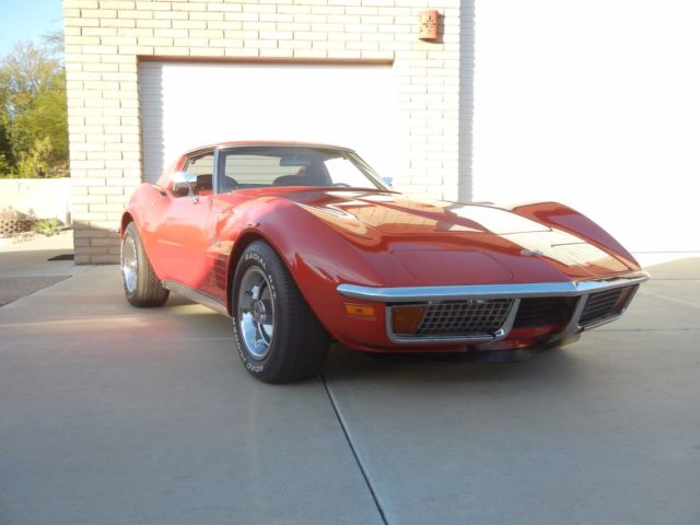 1972 Red Chevrolet Corvette
