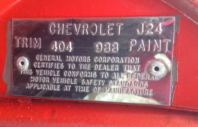1972 Red Chevrolet Corvette