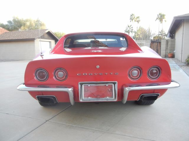 1972 Red Chevrolet Corvette