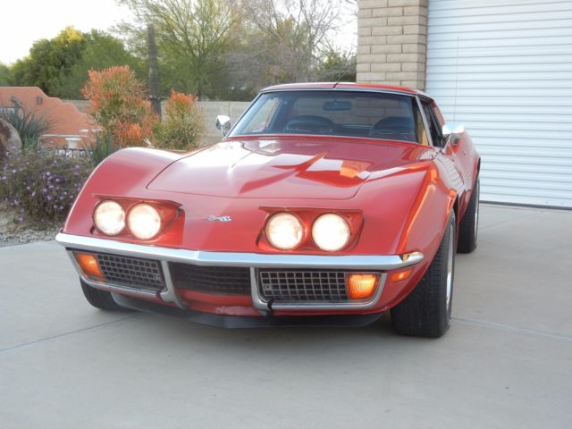 1972 Red Chevrolet Corvette
