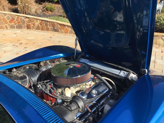 1972 Blue Chevrolet Corvette T TOP