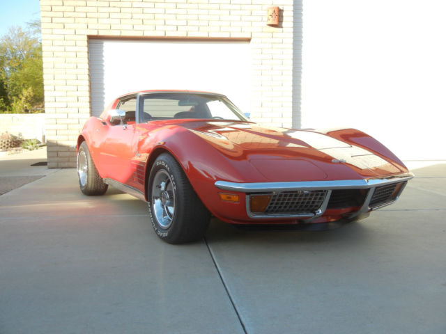 1972 Red Chevrolet Corvette Coupe