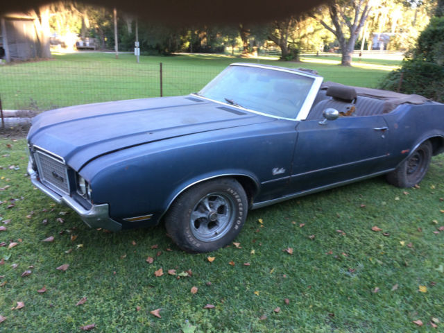 1972 Bule/original orange Oldsmobile Cutlass Convertible
