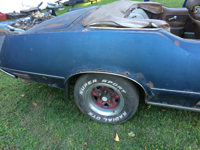 1972 Bule/original orange Oldsmobile Cutlass Convertible