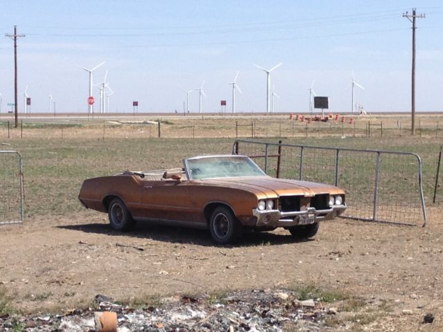 1972 Rust Brown Oldsmobile Cutlass Convertible