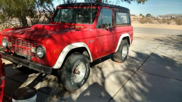 1972 Red Ford Bronco SUV