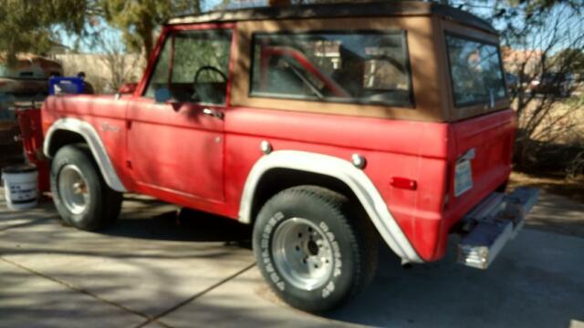 1972 Red Ford Bronco SUV