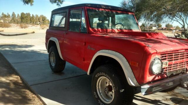 1972 Red Ford Bronco SUV