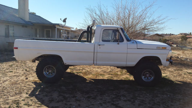 1972 White Ford F-100 Standard Cab Pickup