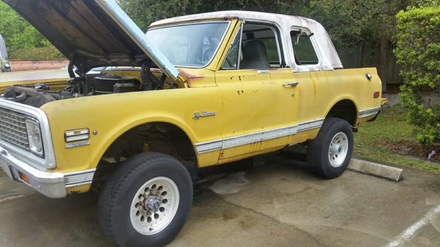 1972 Yellow Chevrolet Blazer
