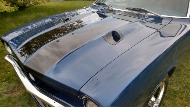 1972 Blue Ford Maverick Coupe