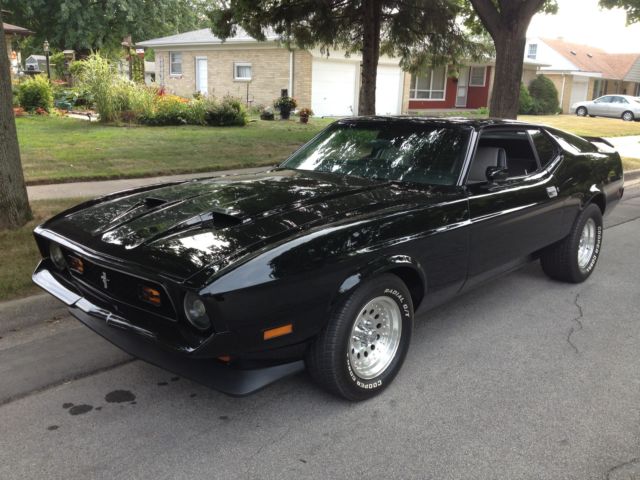 1972 Black Ford Mustang Fastback