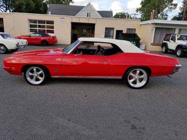 1972 Red Pontiac Le Mans Convertible