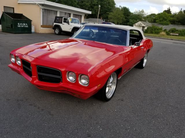 1972 Red Pontiac Le Mans Convertible