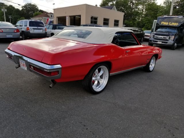 1972 Red Pontiac Le Mans Convertible