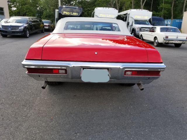 1972 Red Pontiac Le Mans Convertible