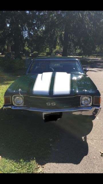 1972 Green Chevrolet Chevelle Coupe