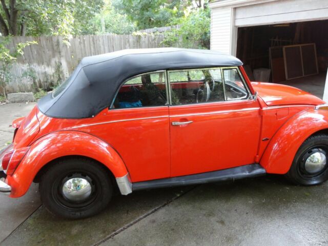 1972 Red Volkswagen Beetle - Classic Convertible