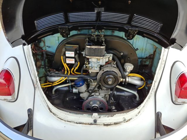 1972 White Volkswagen Beetle - Classic Convertible