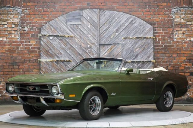 1972 Green Ford Mustang Convertible