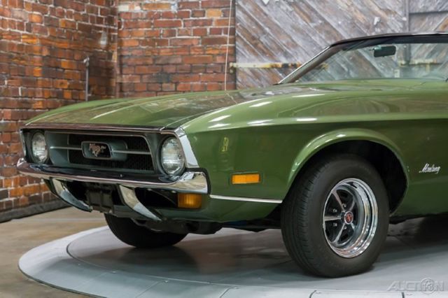 1972 Green Ford Mustang Convertible