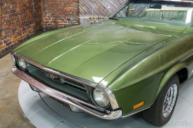 1972 Green Ford Mustang Convertible