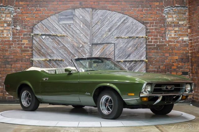 1972 Green Ford Mustang Convertible