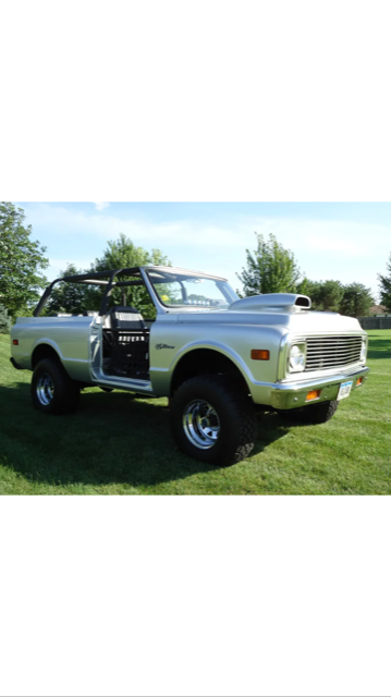 1972 Silver Chevrolet Blazer Convertible
