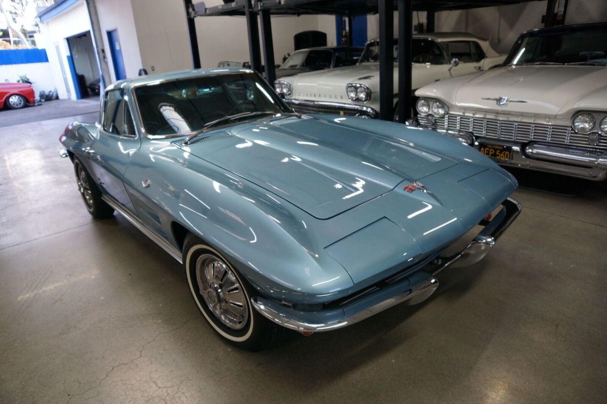 1964 Blue Chevrolet Corvette 327/365HP L76 V8 4 spd Coupe with AC 2 Dr Coupe